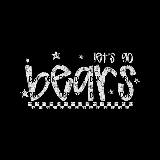 BEARS DTF Transfer WHITE M152