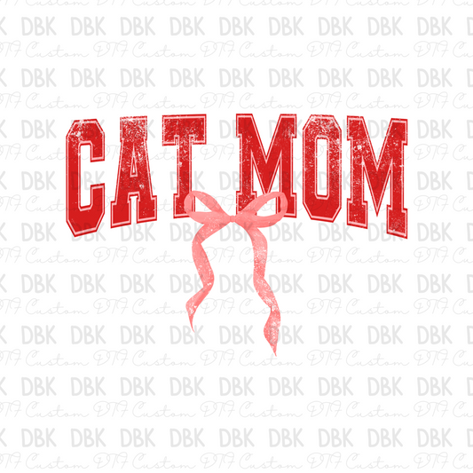 Cat mom DTF Transfer