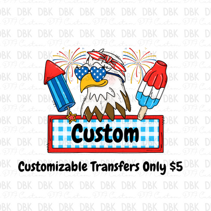 Girl Custom name DTF Transfer ONLY