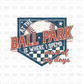 At the ball park baseball DTF Transfer C237