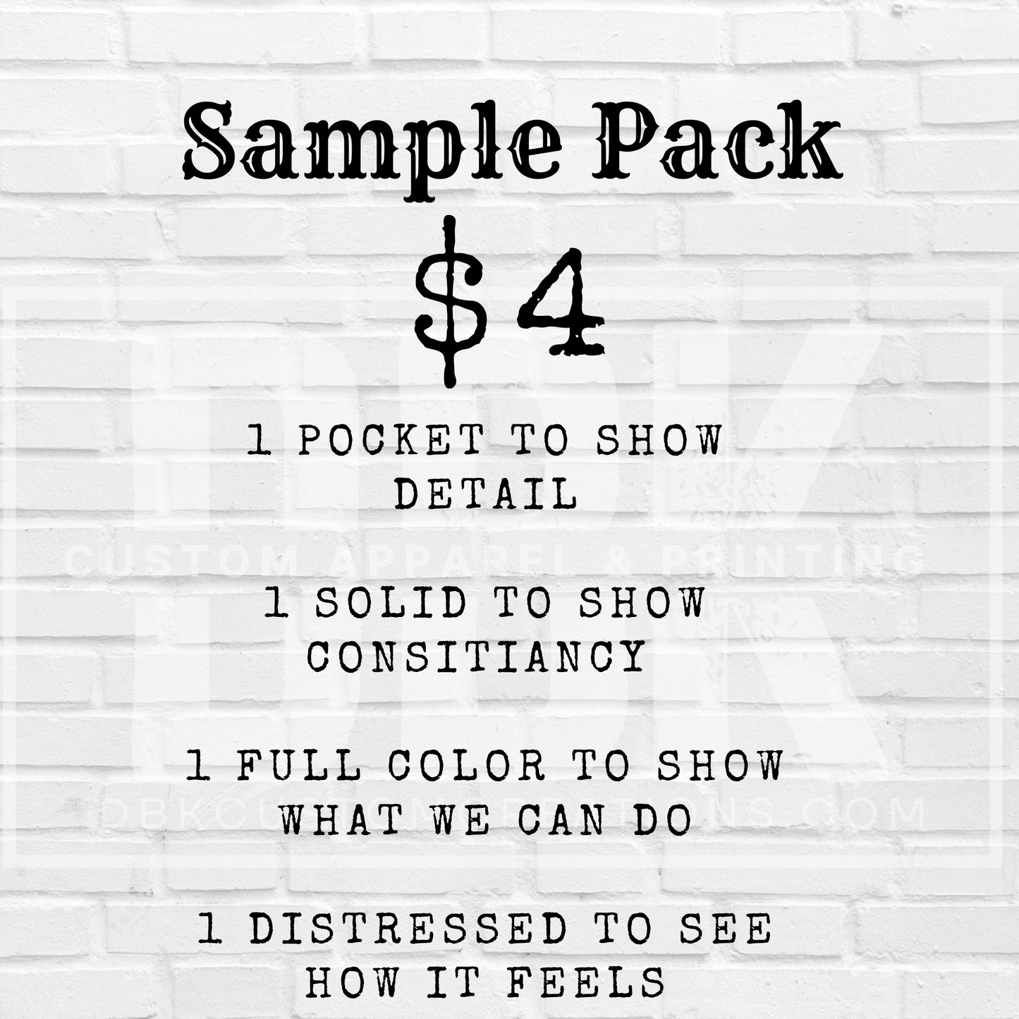 Sample pack DTF Transfers