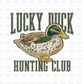 Lucky Duck Hunting Club DTF Transfer