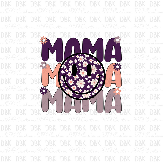 Mama smiley DTF transfer N20