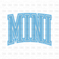 Blue Mini DTF Transfer