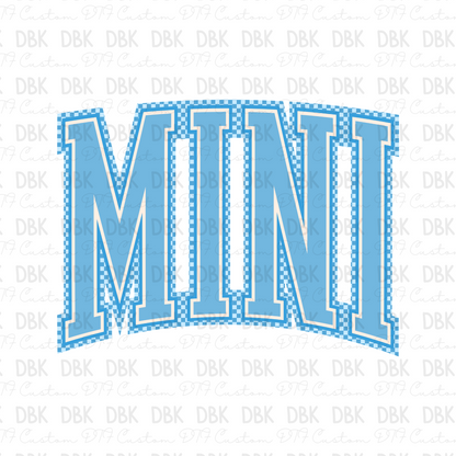 Blue Mini DTF Transfer