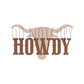 Tan howdy DTF transfer