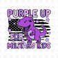 Purple Up DTF Transfer