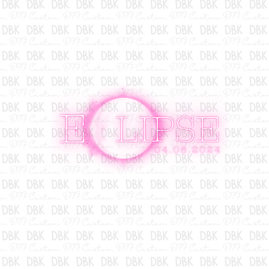 Pink Eclipse DTF Transfer