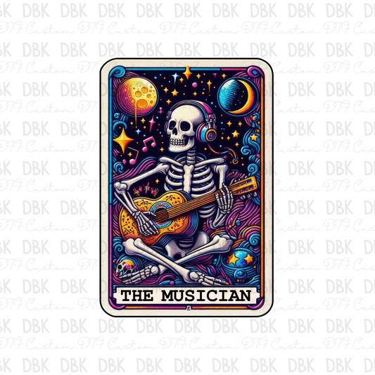 The musician tarot card DTF transfer