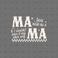 Jesus made me a MAMA DTF Transfer WHITE