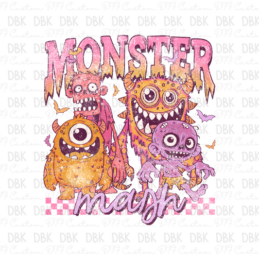 Pink Monsters DTF Transfer