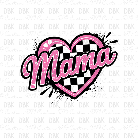 Heart Mama DTF Transfer