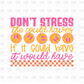 Don't stress the could haves DTF Transfer I258