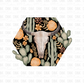 Boho hex skull  DTF transfer