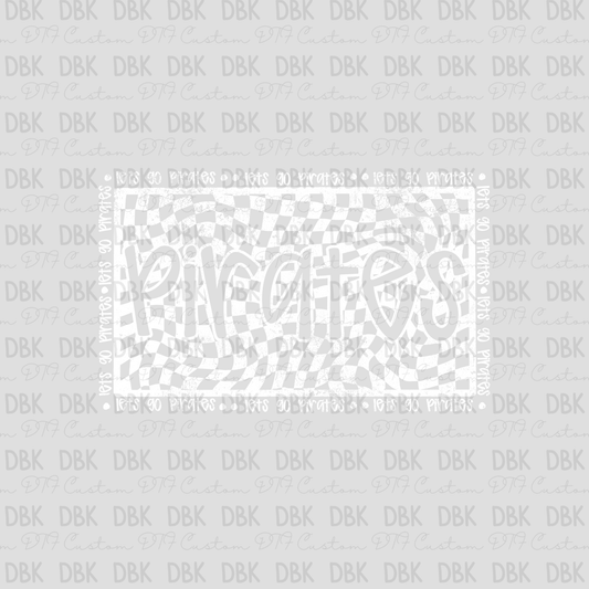 Pirates DTF transfer WHITE M144