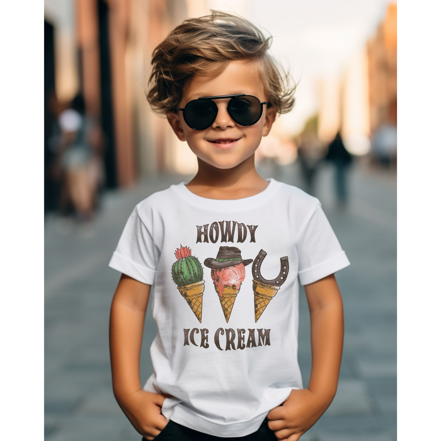 Howdy ice cream DTF transfer