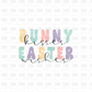 Bunny kisses easter wishes DTF Transfer W33