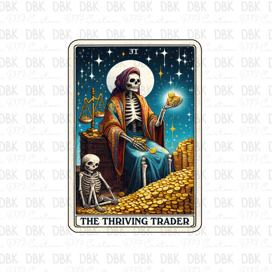 The thriving trader Tarot DTF transfer