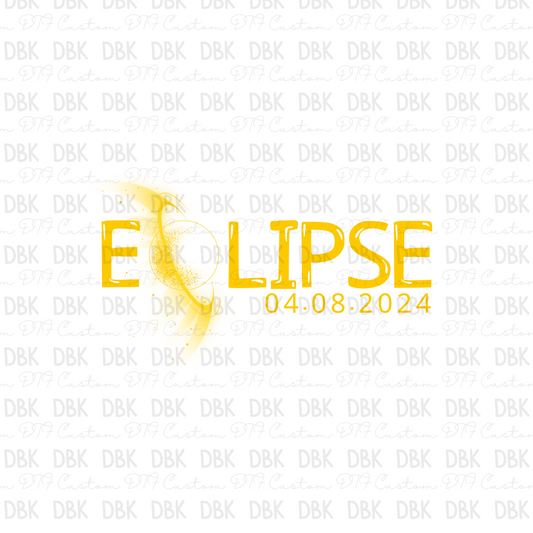 Gold Eclipse DTF Transfer