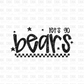 BEARS DTF Transfer BLACK M173
