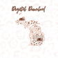 Michigan Rose Gold Leopard Digital Download