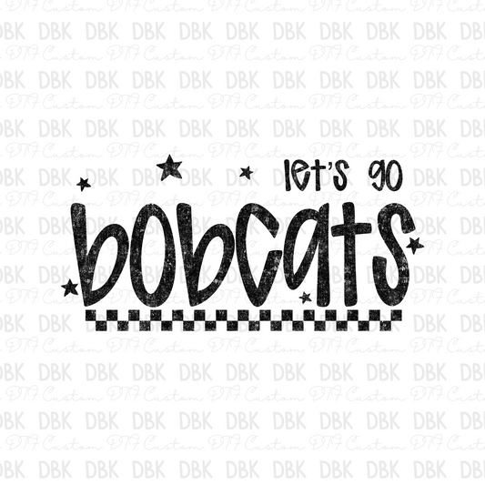 BOBCATS DTF Transfer BLACK M174