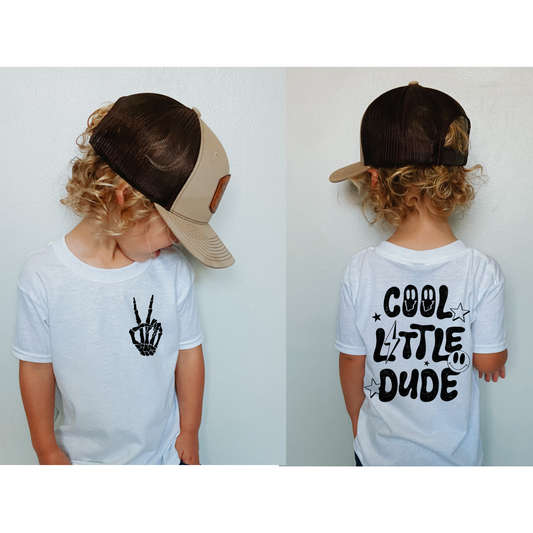 Cool little dude DTF Transfer BLACK