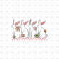 Floral Bunnies DTF Transfer W47