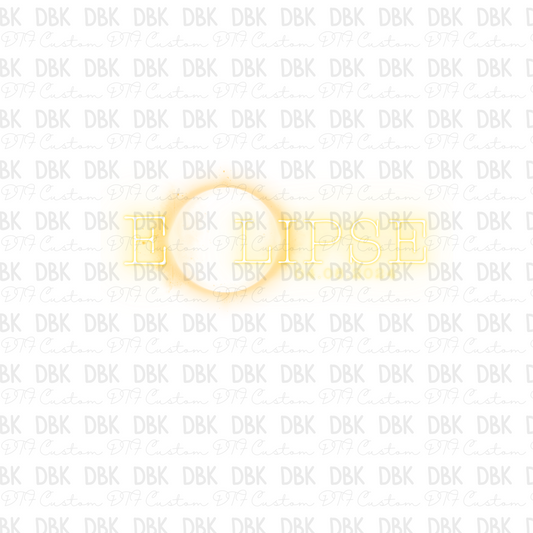 Gold Eclipse-2 DTF Transfer