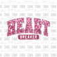 Heart Breaker DTF transfer J1