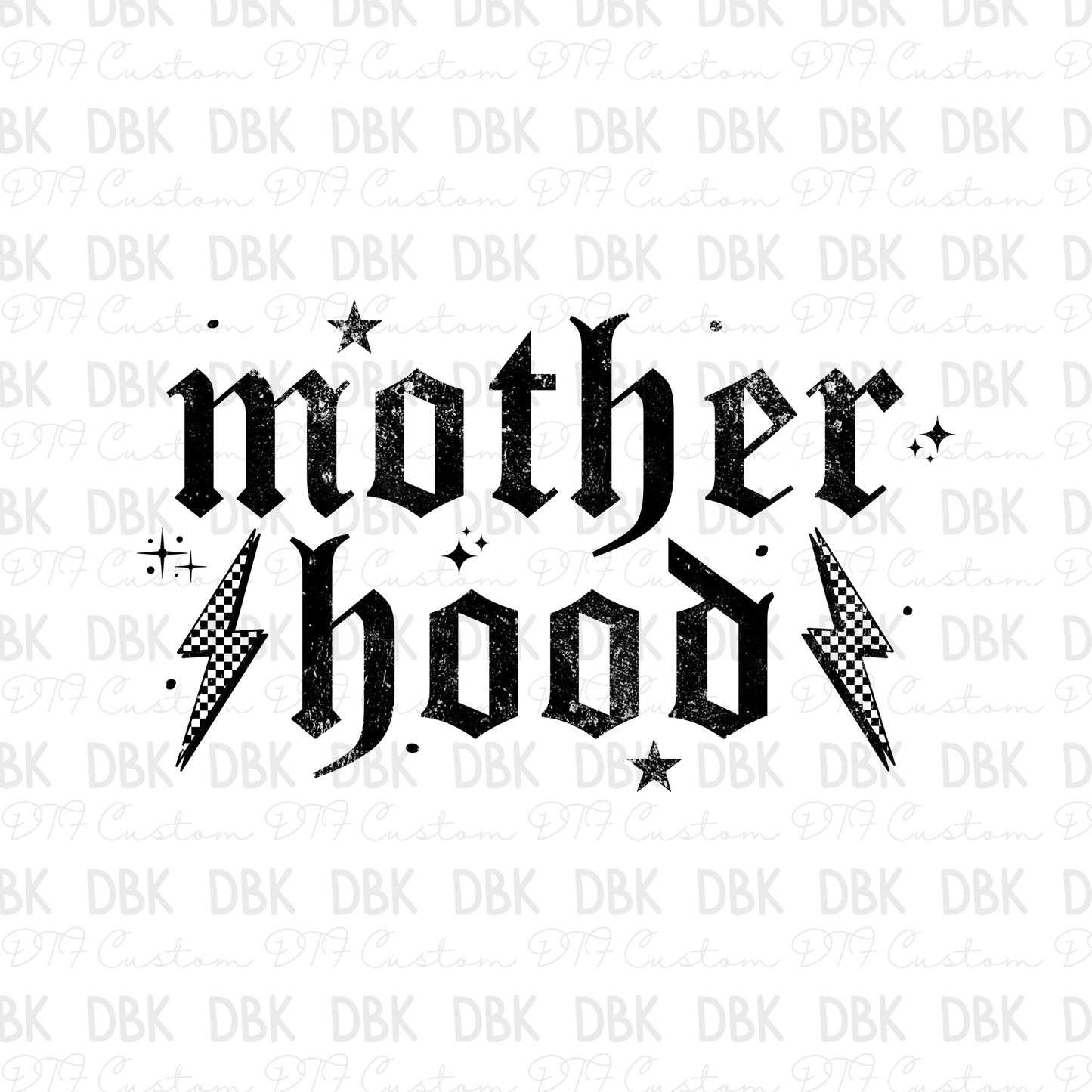 Mother Hood DTF transfer BLACK