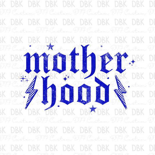 Mother Hood DTF transfer BLUE