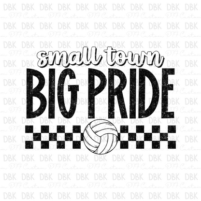 Small Town Big Pride Volleyball DTF Transfer C286
