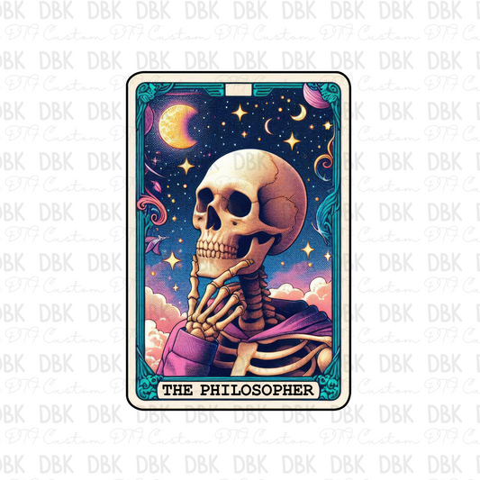 The philosopher tarot card DTF transfer