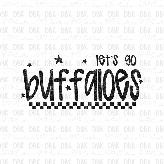 BUFFALOES DTF Transfer BLACK M175