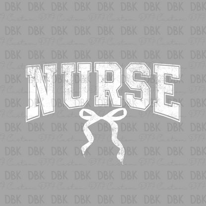 Nurse DTF Transfer WHITE