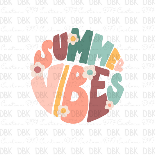 Summer Vibes DTF transfer S88