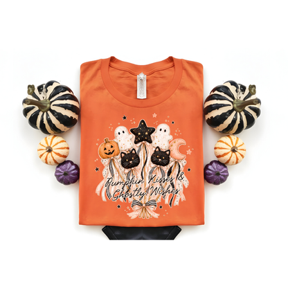 Pumpkin kisses & ghostly wishes DTF Transfer H345