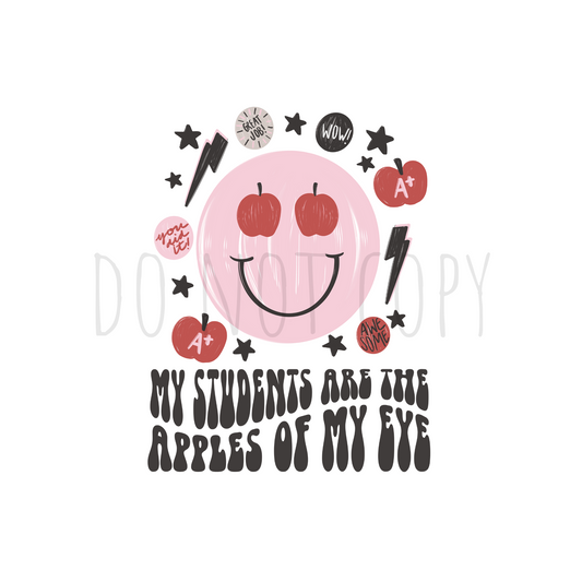 My students are the apples of my eye DTF transfer A88