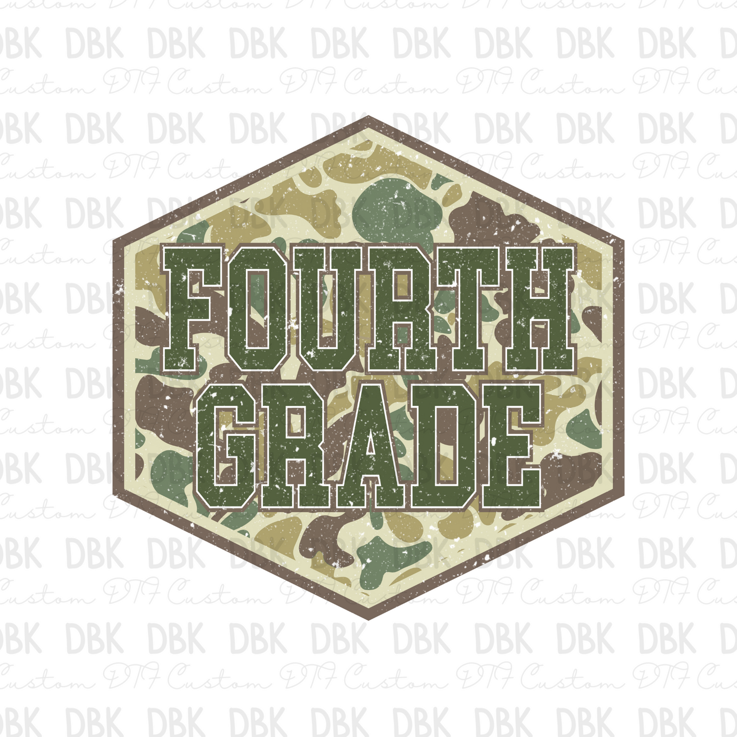 Fourth Grade DTF Transfer A244