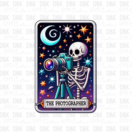 The photographer tarot card DTF transfer