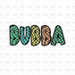 Bubba Checkered DTF Transfer K66