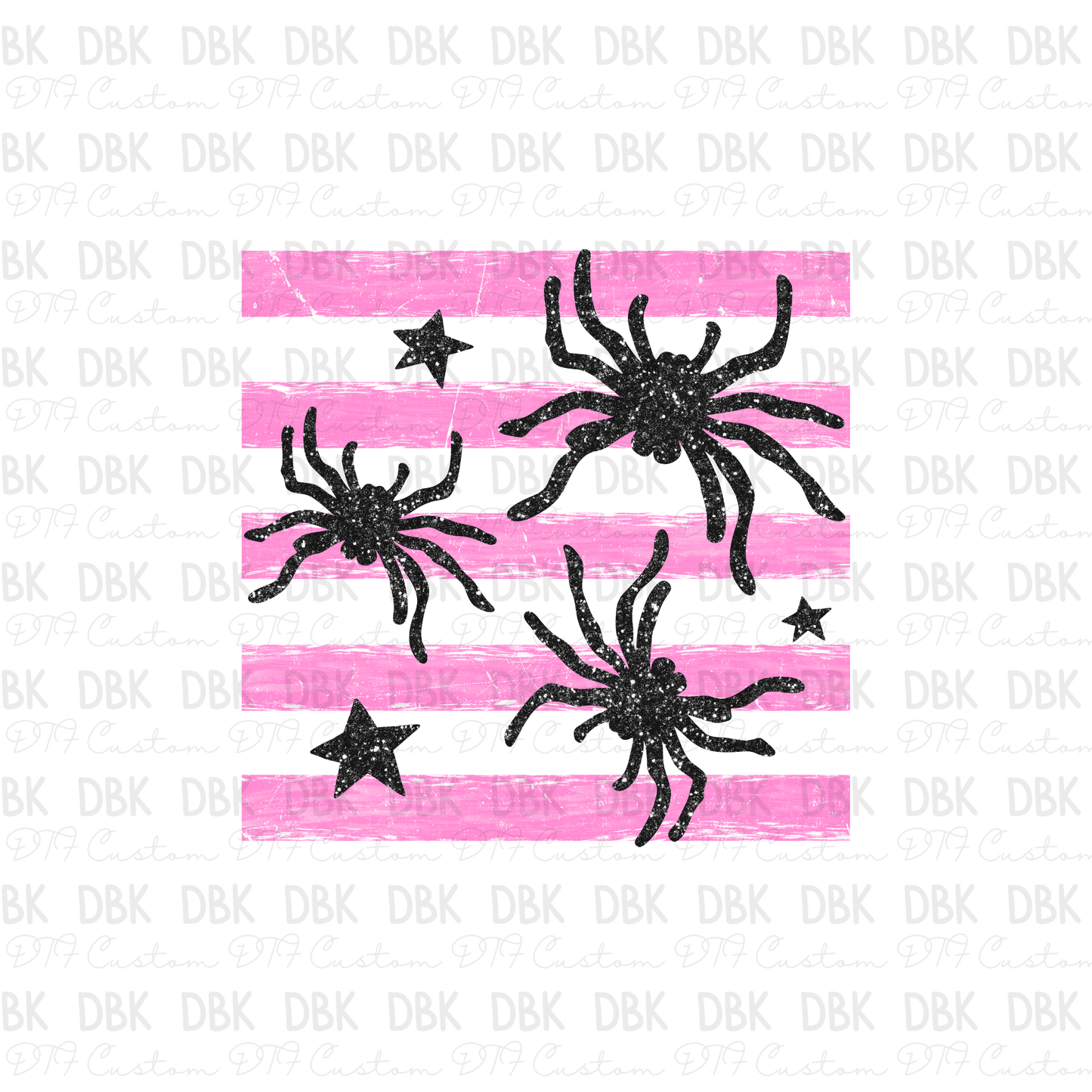 Stripes and spiders DTF Transfer H346