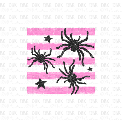 Stripes and spiders DTF Transfer H346
