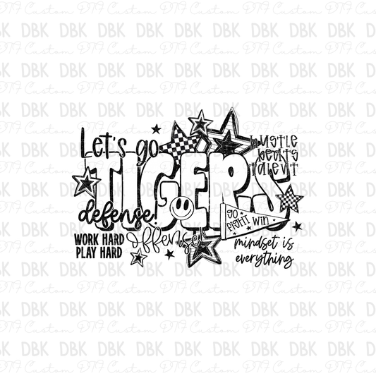 Tigers DTF Transfer