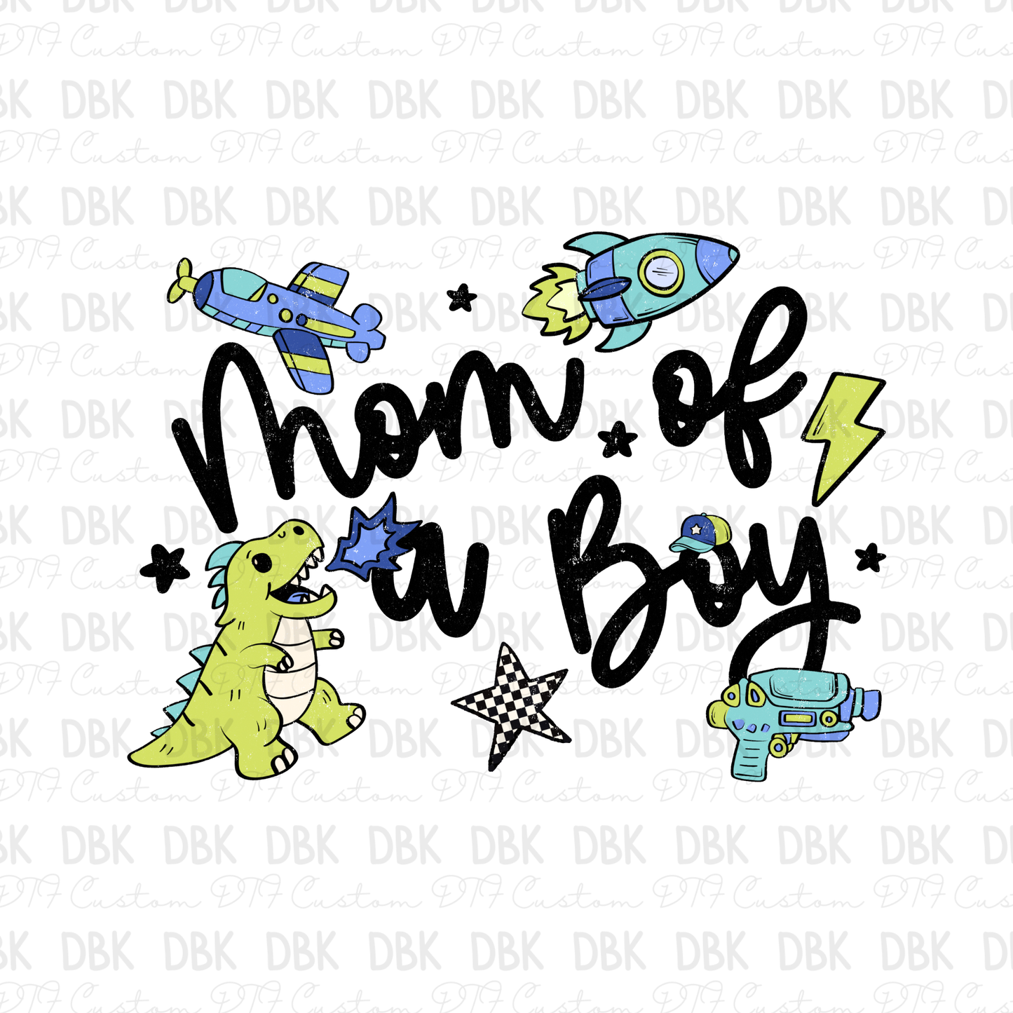 Mom of a Boy DTF Transfer