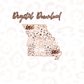 Missouri Rose Gold Leopard Digital Download