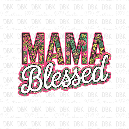 Blessed Mama DTF Transfer