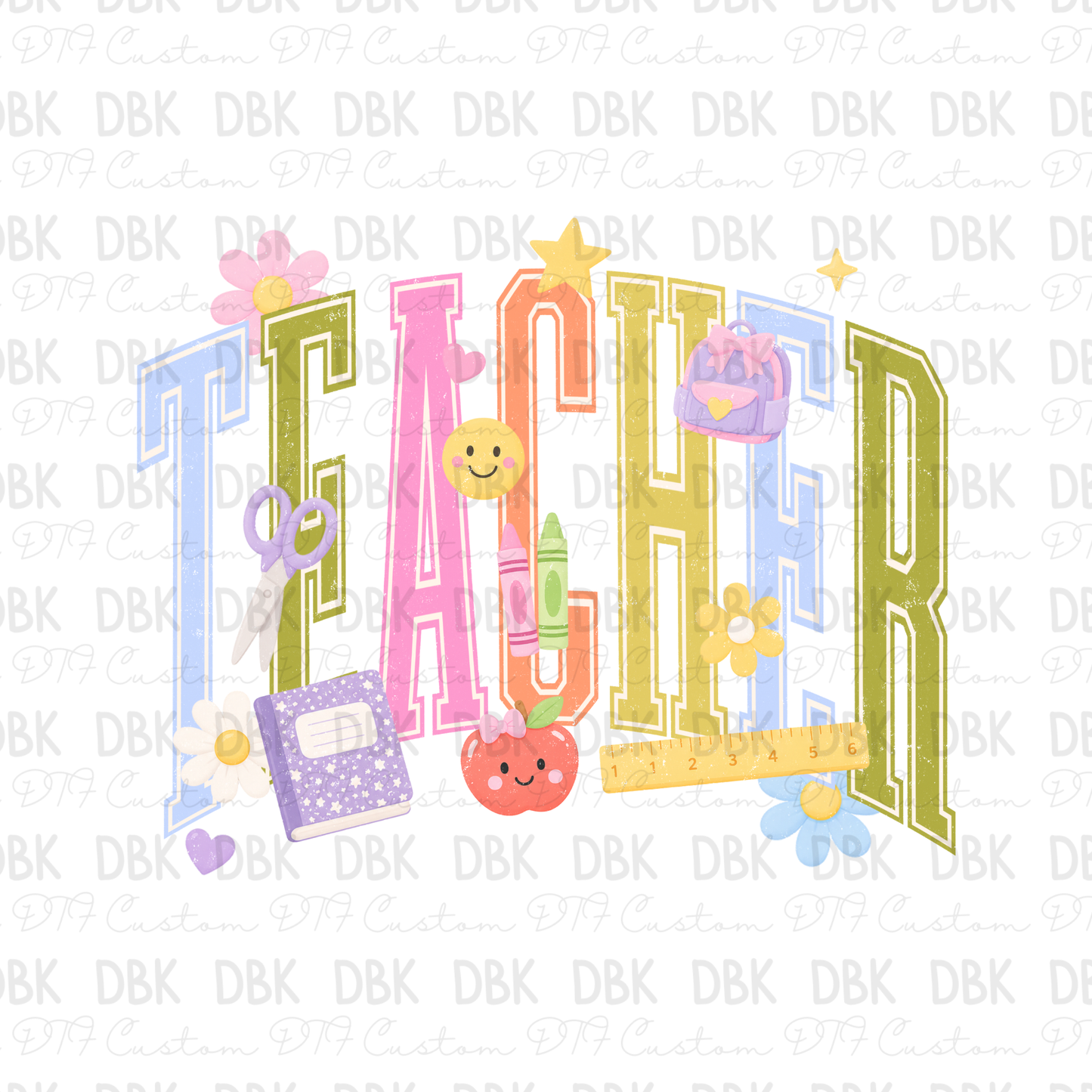 Teacher DTF Transfer A302
