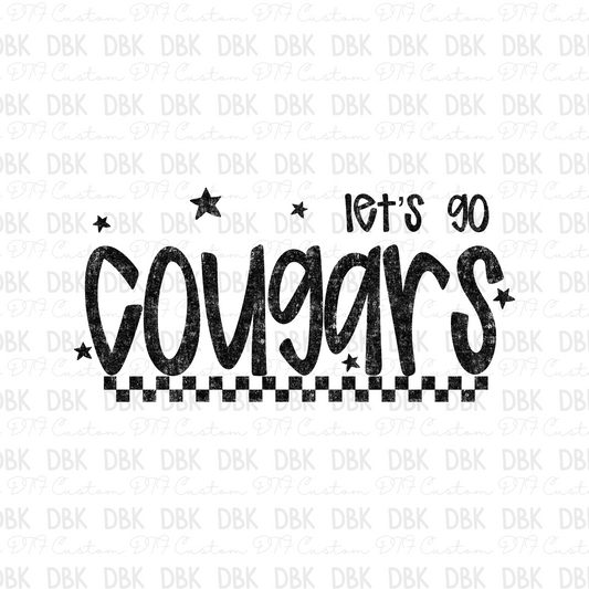 COUGARS DTF Transfer BLACK M178